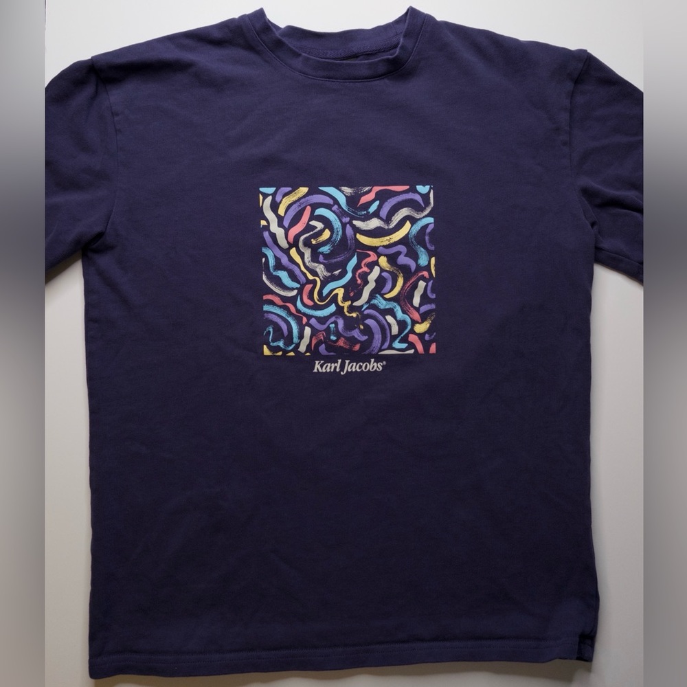 Karl Jacobs Originals Revolt Enterprise Abstract Energy Unsex Small T-Shirt
